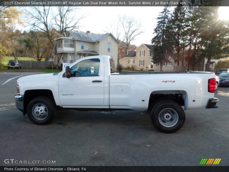 Summit White / Jet Black/Dark Ash 2015 Chevrolet Silverado 3500HD WT Regular Cab Dual Rear Wheel 4x4