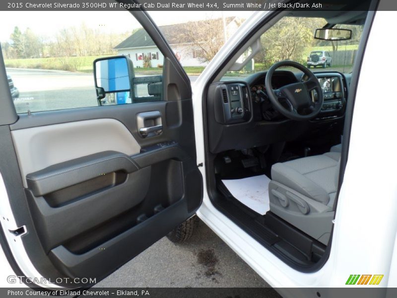 Summit White / Jet Black/Dark Ash 2015 Chevrolet Silverado 3500HD WT Regular Cab Dual Rear Wheel 4x4