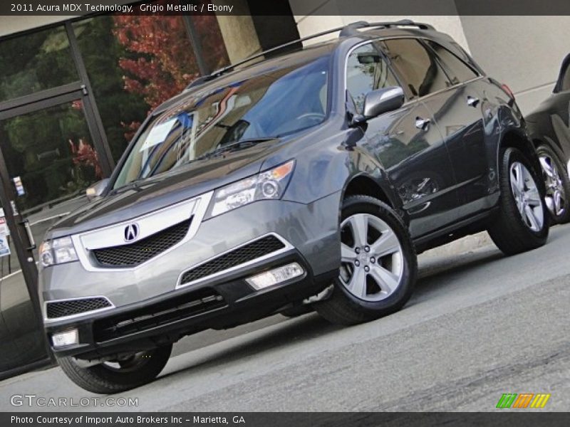 Grigio Metallic / Ebony 2011 Acura MDX Technology