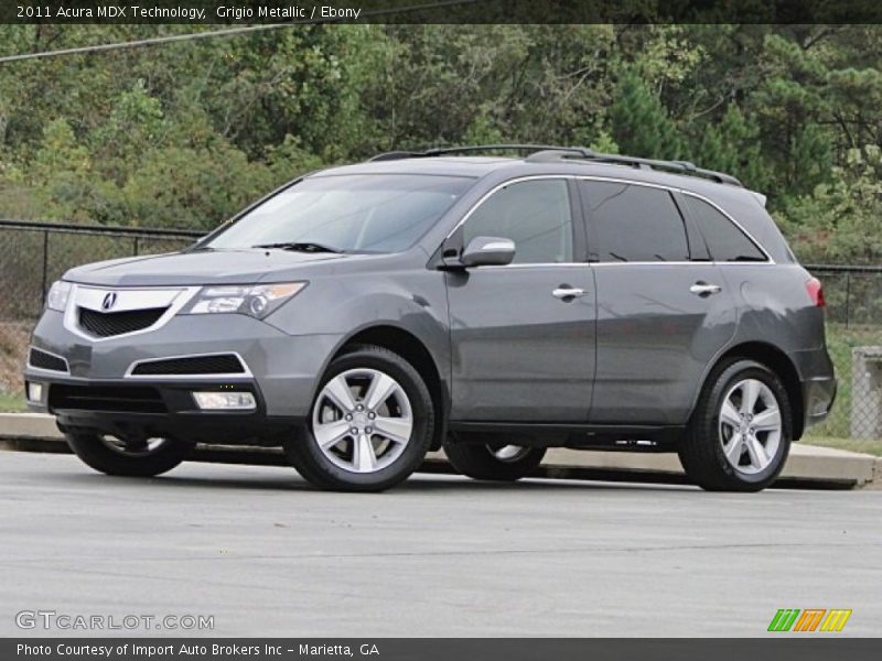 Grigio Metallic / Ebony 2011 Acura MDX Technology