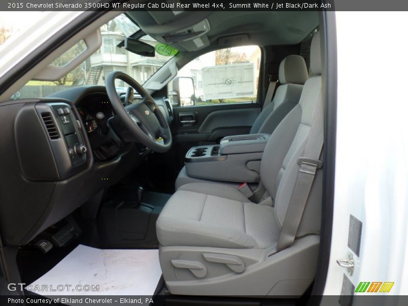 Summit White / Jet Black/Dark Ash 2015 Chevrolet Silverado 3500HD WT Regular Cab Dual Rear Wheel 4x4