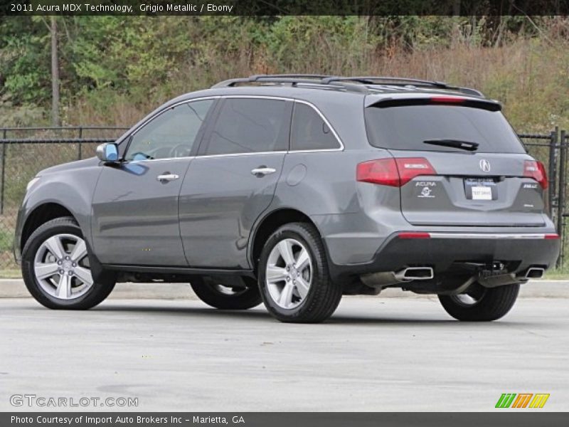 Grigio Metallic / Ebony 2011 Acura MDX Technology