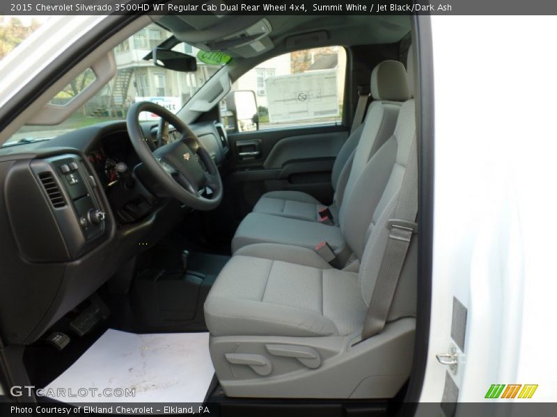 Summit White / Jet Black/Dark Ash 2015 Chevrolet Silverado 3500HD WT Regular Cab Dual Rear Wheel 4x4