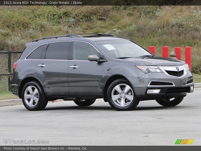 Grigio Metallic / Ebony 2011 Acura MDX Technology