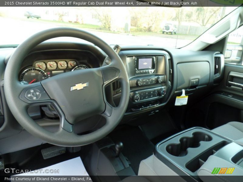 Dashboard of 2015 Silverado 3500HD WT Regular Cab Dual Rear Wheel 4x4