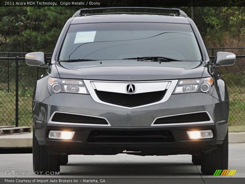 Grigio Metallic / Ebony 2011 Acura MDX Technology