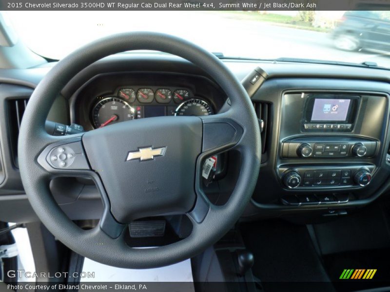 Summit White / Jet Black/Dark Ash 2015 Chevrolet Silverado 3500HD WT Regular Cab Dual Rear Wheel 4x4