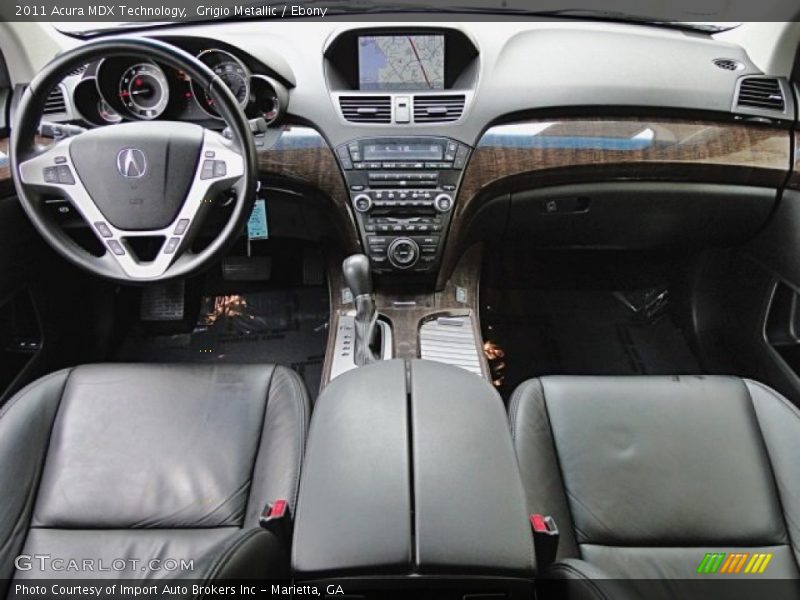 Grigio Metallic / Ebony 2011 Acura MDX Technology