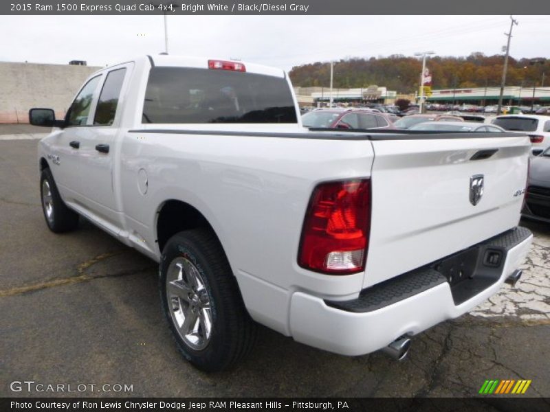 Bright White / Black/Diesel Gray 2015 Ram 1500 Express Quad Cab 4x4