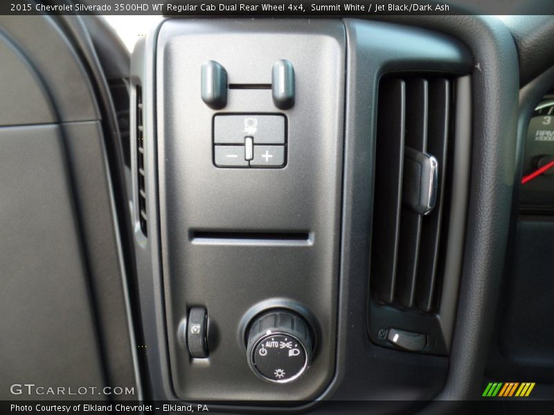 Summit White / Jet Black/Dark Ash 2015 Chevrolet Silverado 3500HD WT Regular Cab Dual Rear Wheel 4x4