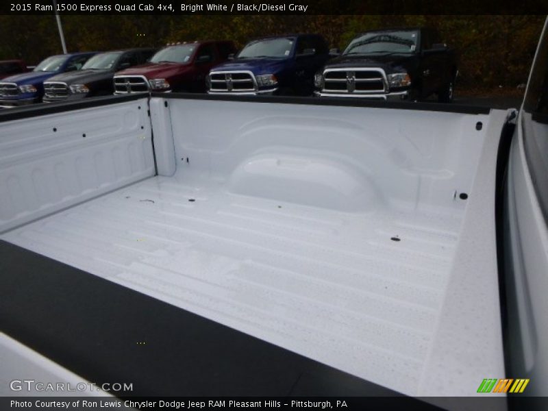 Bright White / Black/Diesel Gray 2015 Ram 1500 Express Quad Cab 4x4