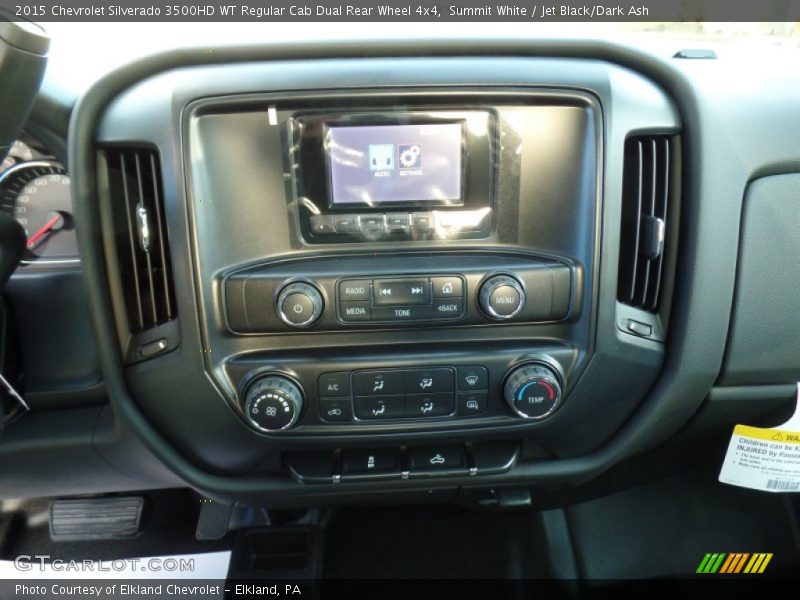Summit White / Jet Black/Dark Ash 2015 Chevrolet Silverado 3500HD WT Regular Cab Dual Rear Wheel 4x4