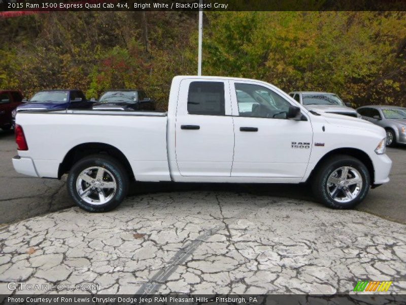 Bright White / Black/Diesel Gray 2015 Ram 1500 Express Quad Cab 4x4