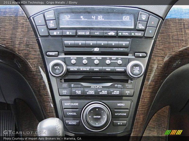 Grigio Metallic / Ebony 2011 Acura MDX Technology