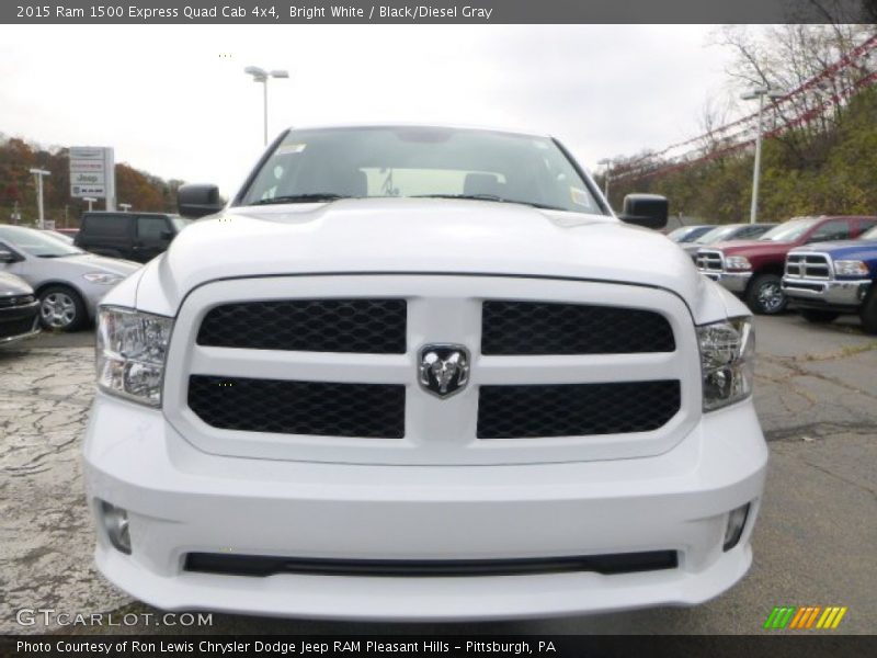 Bright White / Black/Diesel Gray 2015 Ram 1500 Express Quad Cab 4x4