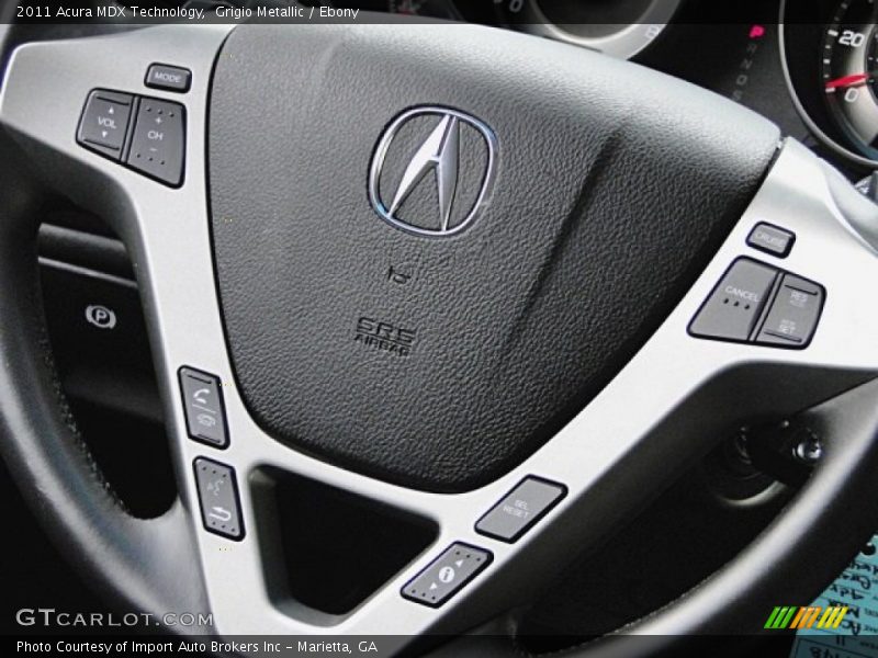 Grigio Metallic / Ebony 2011 Acura MDX Technology