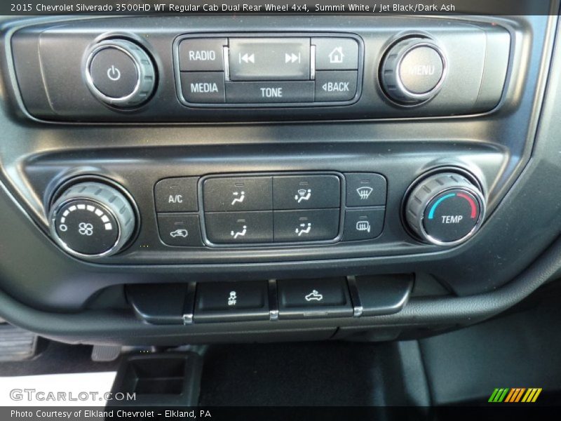 Controls of 2015 Silverado 3500HD WT Regular Cab Dual Rear Wheel 4x4