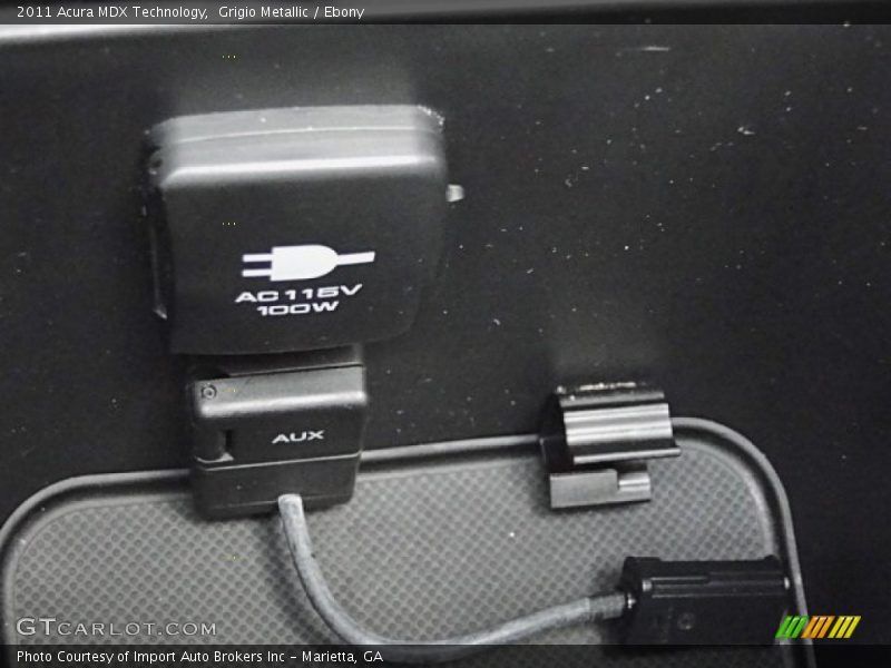 Grigio Metallic / Ebony 2011 Acura MDX Technology
