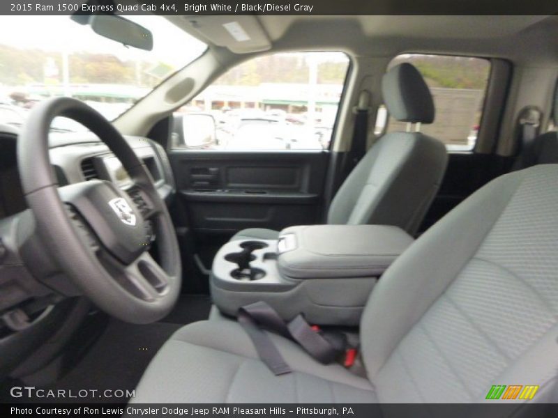 Bright White / Black/Diesel Gray 2015 Ram 1500 Express Quad Cab 4x4