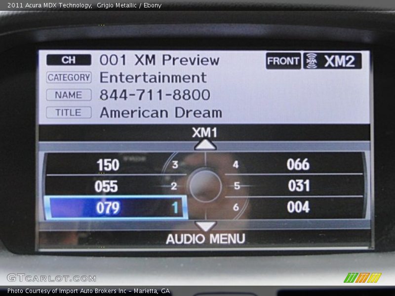 Grigio Metallic / Ebony 2011 Acura MDX Technology