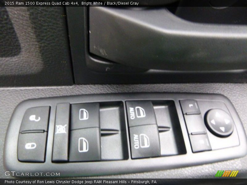 Bright White / Black/Diesel Gray 2015 Ram 1500 Express Quad Cab 4x4
