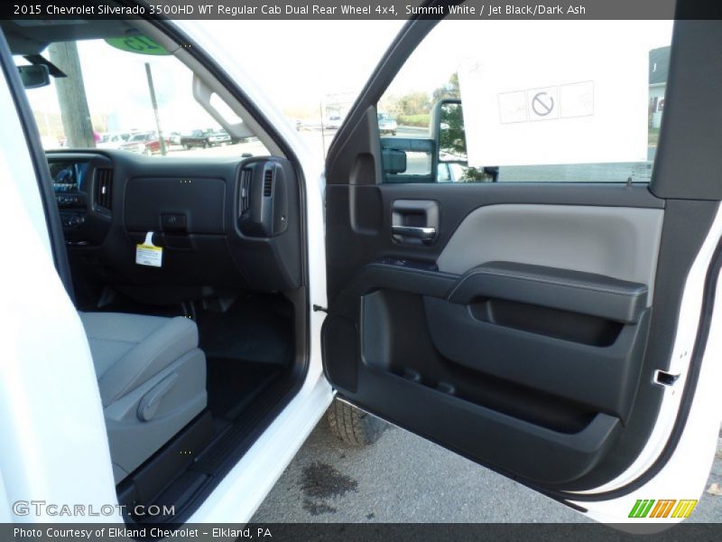 Summit White / Jet Black/Dark Ash 2015 Chevrolet Silverado 3500HD WT Regular Cab Dual Rear Wheel 4x4