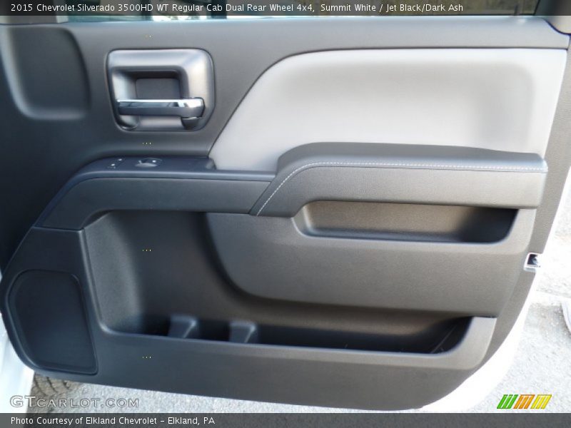 Summit White / Jet Black/Dark Ash 2015 Chevrolet Silverado 3500HD WT Regular Cab Dual Rear Wheel 4x4