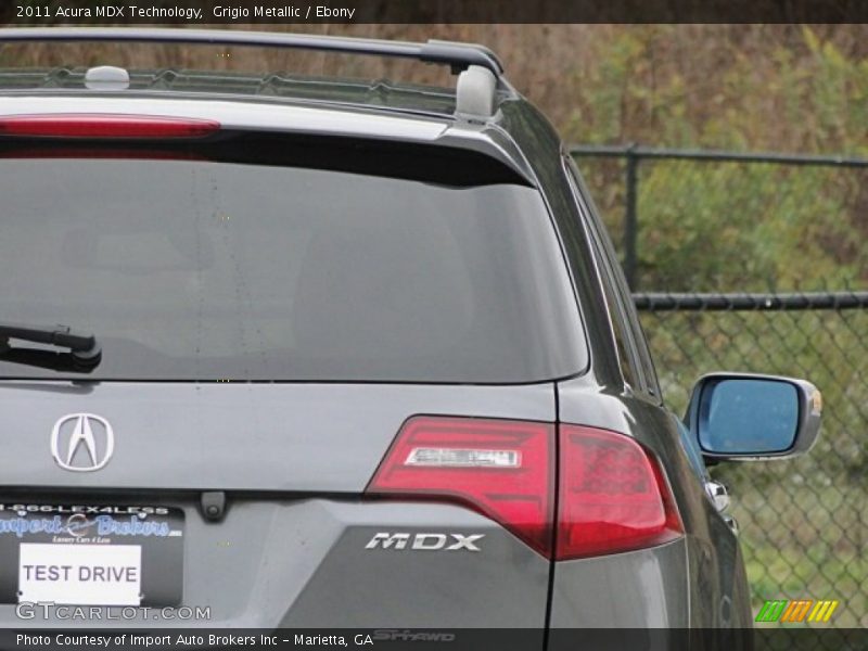 Grigio Metallic / Ebony 2011 Acura MDX Technology