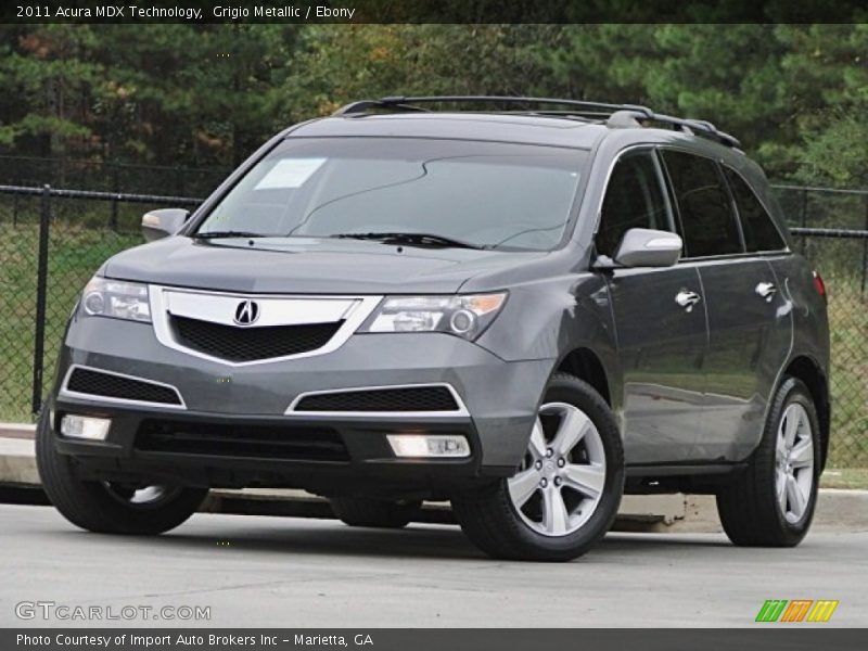 Grigio Metallic / Ebony 2011 Acura MDX Technology