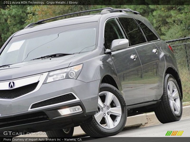 Grigio Metallic / Ebony 2011 Acura MDX Technology