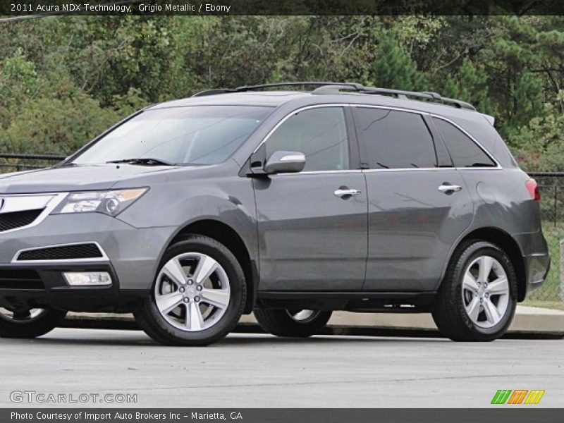 Grigio Metallic / Ebony 2011 Acura MDX Technology