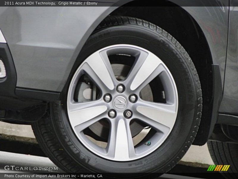 Grigio Metallic / Ebony 2011 Acura MDX Technology