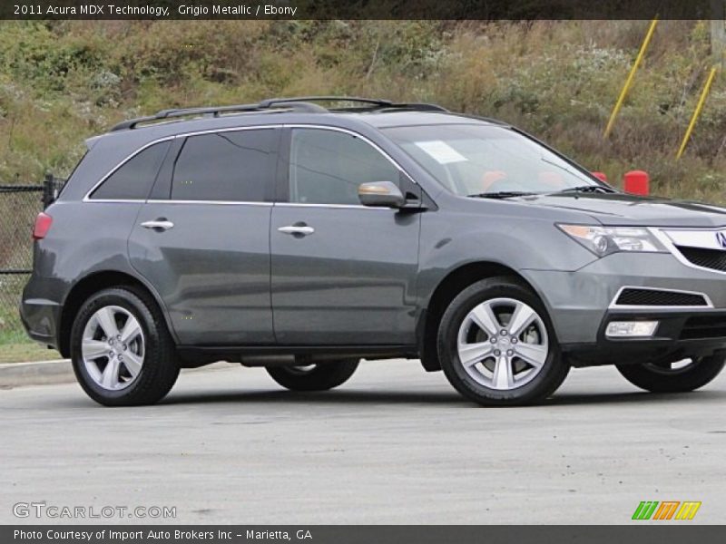 Grigio Metallic / Ebony 2011 Acura MDX Technology