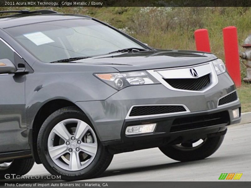 Grigio Metallic / Ebony 2011 Acura MDX Technology