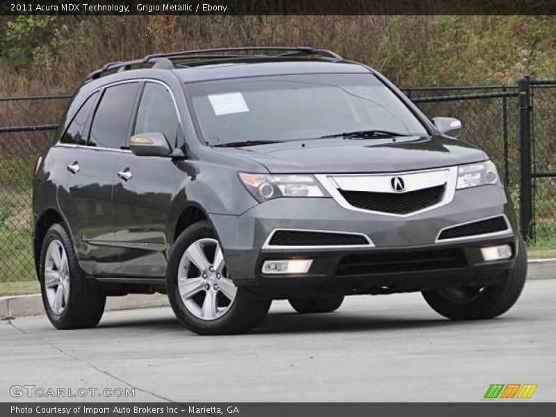 Grigio Metallic / Ebony 2011 Acura MDX Technology