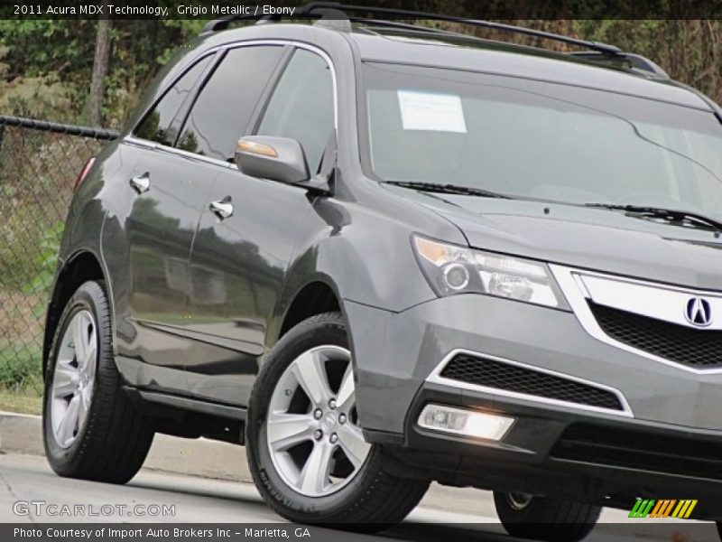 Grigio Metallic / Ebony 2011 Acura MDX Technology