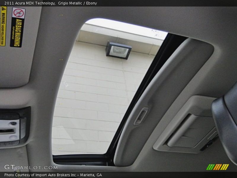 Grigio Metallic / Ebony 2011 Acura MDX Technology
