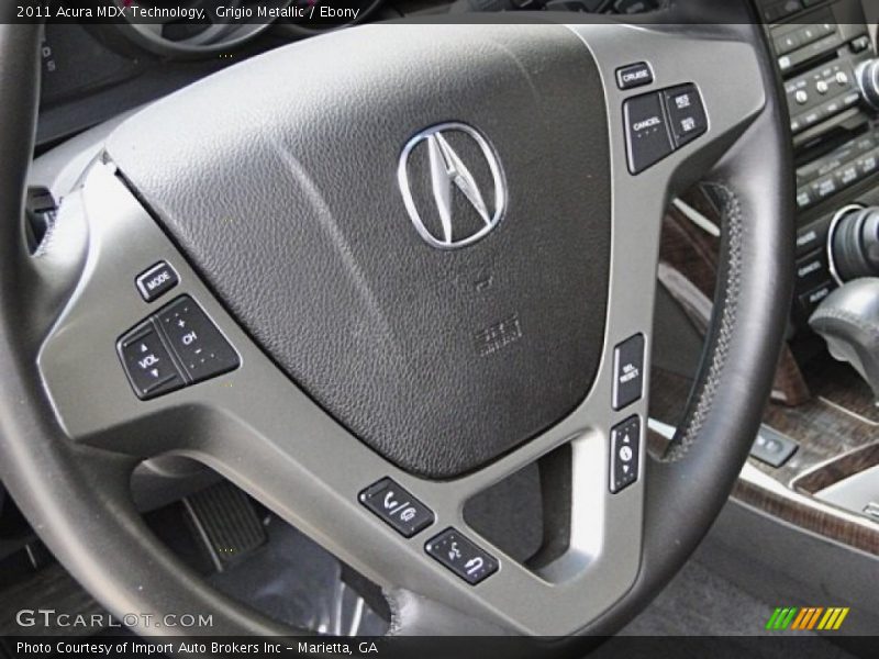Grigio Metallic / Ebony 2011 Acura MDX Technology
