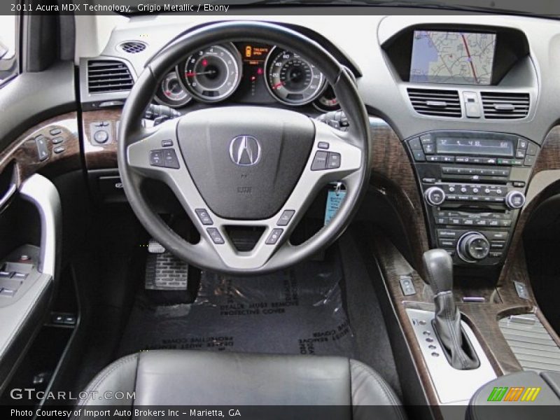 Grigio Metallic / Ebony 2011 Acura MDX Technology