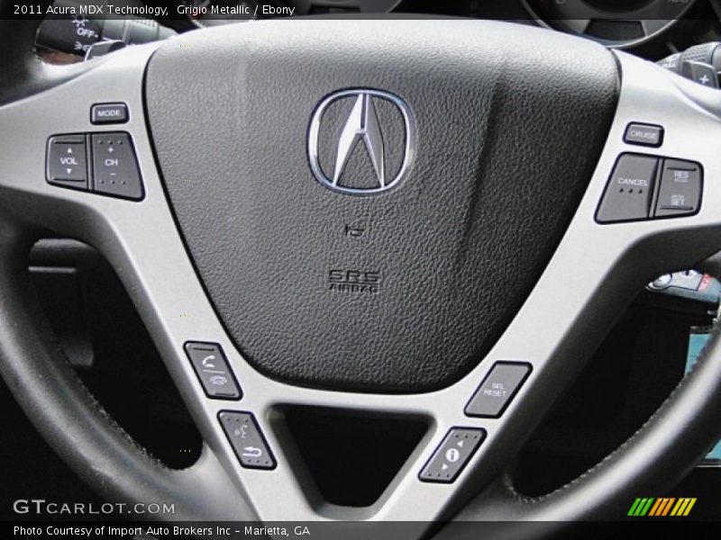 Grigio Metallic / Ebony 2011 Acura MDX Technology