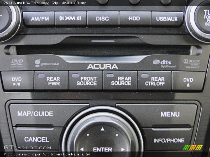 Grigio Metallic / Ebony 2011 Acura MDX Technology