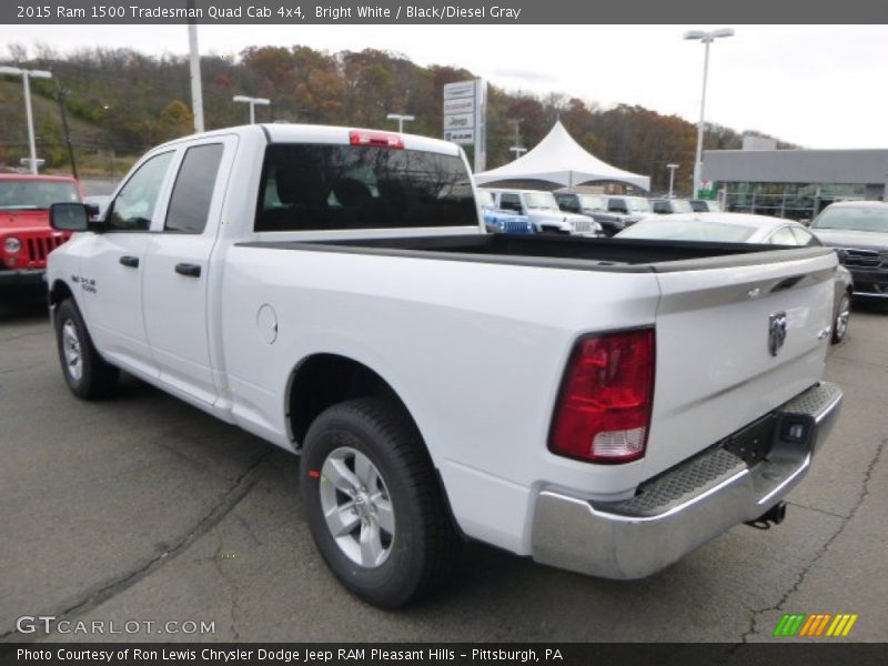 Bright White / Black/Diesel Gray 2015 Ram 1500 Tradesman Quad Cab 4x4