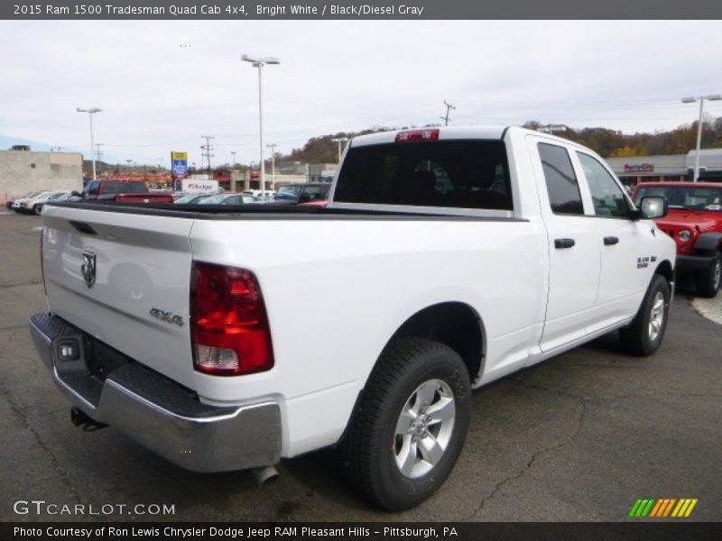 Bright White / Black/Diesel Gray 2015 Ram 1500 Tradesman Quad Cab 4x4