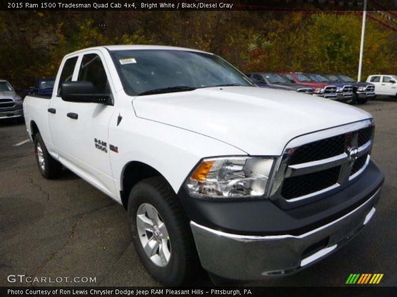 Bright White / Black/Diesel Gray 2015 Ram 1500 Tradesman Quad Cab 4x4