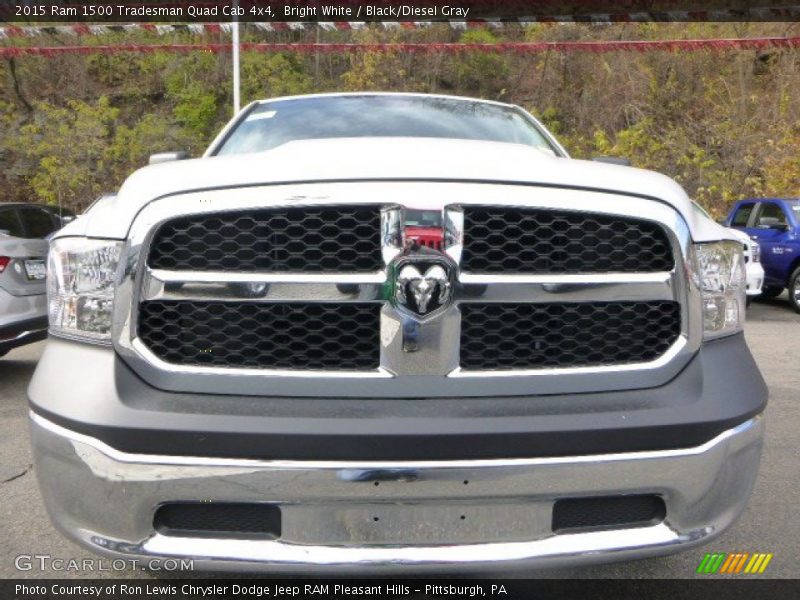 Bright White / Black/Diesel Gray 2015 Ram 1500 Tradesman Quad Cab 4x4