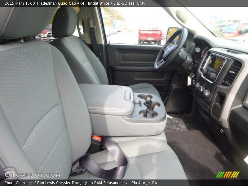 Bright White / Black/Diesel Gray 2015 Ram 1500 Tradesman Quad Cab 4x4