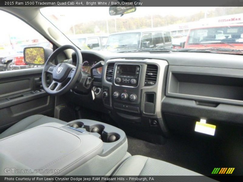 Bright White / Black/Diesel Gray 2015 Ram 1500 Tradesman Quad Cab 4x4
