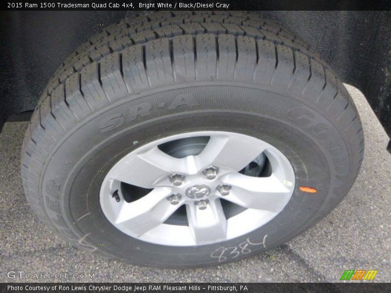 Bright White / Black/Diesel Gray 2015 Ram 1500 Tradesman Quad Cab 4x4