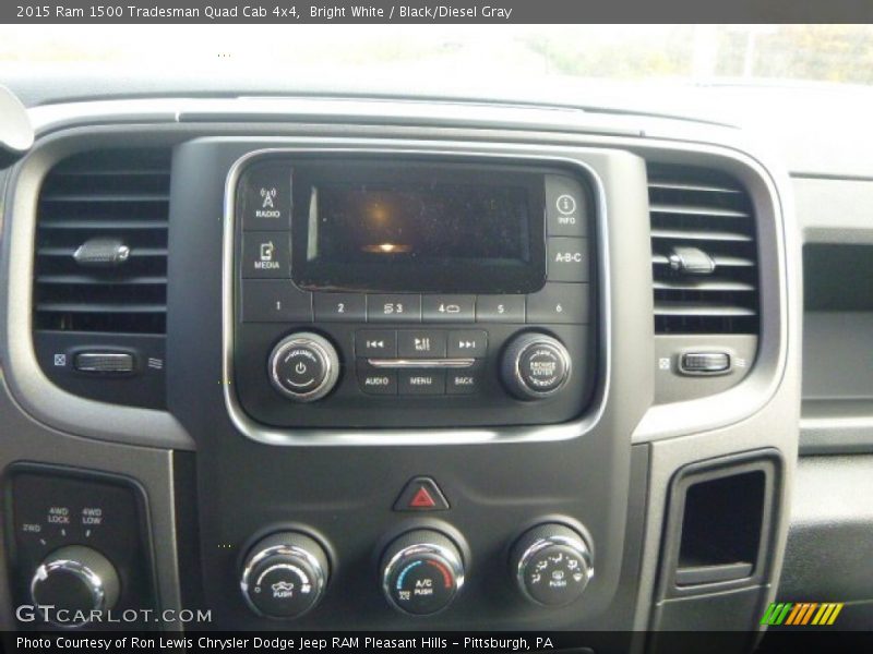 Bright White / Black/Diesel Gray 2015 Ram 1500 Tradesman Quad Cab 4x4