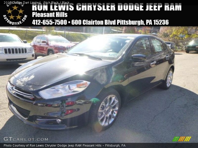 Pitch Black / Black 2015 Dodge Dart Limited